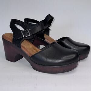 b.o.c. Born Women’s Natasha Wedge Clog Mary Jane Buckle Strap Black Br Size 11M